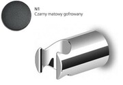 Zucchetti Pan Mosiężny uchwyt słuchawki, bez regulacji, czarny matowy gofrowany (Z93781.N1) - możliwy odbiór Warszawa Zucchetti