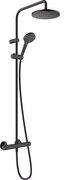 Hansgrohe Vernis Blend komplet prysznicowy z termostatem deszczownica 200mm Czarny mat (26089670) - możliwy odbiór Warszawa Hansgrohe