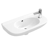 Villeroy & Boch O.novo Umywalka mała 50 cm owalna, 1/otw. wybity otwór pod armaturę z prawej strony, z przelewem (53615301) - możliwy odbiór Warszawa Villeroy & Boch
