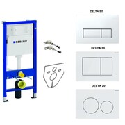 Geberit zestaw 4w1 stelaż podtynkowy duofix H112 z przyciskiem Delta50 biały (111.170.00.1 +115.119.11.1) (IN.000S126) - możliwy odbiór Warszawa Geberit