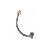 Tres Syfon wannowy z przelewem i korkiem klik klak Matowe złoto 24K (03453420OM) - możliwy odbiór Warszawa Tres