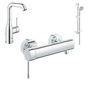 Grohe Essence New Zestaw baterii umywalkowa prysznicowa (32628001+33636001+27598001) chrom (IN.000B063) - możliwy odbiór Warszawa Grohe