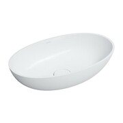Omnires Shell Umywalka nablatowa owalna Marble+ 60x35 cm biały mat (SHELLUNBM) - możliwy odbiór Warszawa Omnires