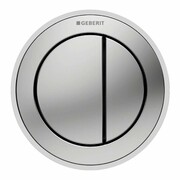 Geberit Pneumatyczny przycisk uruchamiający WC Typ 10, ręczny, meblowy dwudzielny, chrom mat-chrom (116.057.SN.1) - możliwy odbiór Warszawa Geberit