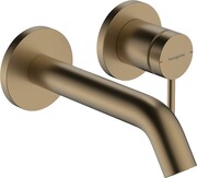 Hansgrohe Tecturis S Jednouchwytowa bateria umywalkowa ścienna, podtynkowa z wylewką 16,5 cm Brąz Szczotkowany (73350140) - możliwy odbiór Warszawa Hansgrohe