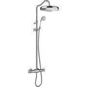 Tres Mono-Clasic kompletny zestaw prysznicowy natynkowy z baterią termostatyczną deszczownica średnica 310 mm chr (24219502) - możliwy odbiór Warszawa Tres