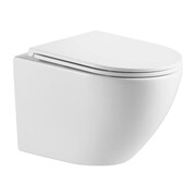 Omnires Ottawa Miska WC wisząca bezrantowa z deską w/o, 49x37 cm, biały połysk (OTTAWAMWBP) - możliwy odbiór Warszawa Omnires