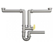 Franke syfon do podłączenia 2 komór do zlewozmywak z podłączeniem do zmywarki (112.0048.805) - możliwy odbiór Warszawa Franke