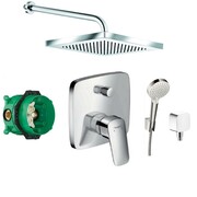 Hansgrohe Logis bateria Zestaw prysznicowy podtynkowy, deszczownica 25x25cm (6653105 +6651405 +26691400 +714050 (IN.000P080) - możliwy odbiór Warszawa Hansgrohe