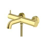 Kohlman Axel Gold Bateria wannowo-prysznicowa termostatyczna natynkowa złoty (QW710AGD) - możliwy odbiór Warszawa Kohlman
