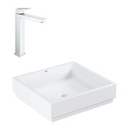 Grohe Grohe zestaw umywalka Euro Ceramic nablatowa 50x47 + bateria Eurocube XL bez korka Chrom chrom (3948100H+23406000) - możliwy odbiór Warszawa Grohe