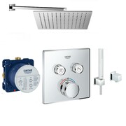 Grohe Grohtherm SmartControl bateria, Zestaw prysznicowy podtynkowy, deszczownica Slim 30x30cm (29124000 + 3560 (IN.000P756) - możliwy odbiór Warszawa Grohe