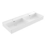 Hushlab Colori d' Italia Umywalka nablatowa dwukomorowa z możliwością powieszenia z dwoma otwor (HLBC024.09 White Matt Z2/O) - możliwy odbiór Warszawa Hushlab