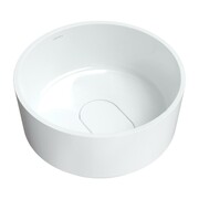 Omnires Cadence Umywalka nablatowa okrągła Marble+ 42x42 cm biały połysk (CADENCER420BP) - możliwy odbiór Warszawa Omnires