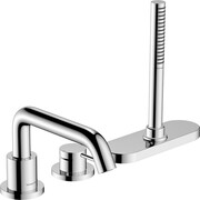 Hansgrohe Tecturis S 3-otworowa, jednouchwytowa bateria na brzeg wanny z sBox, element zewnętrzny Chrom (73447000) - możliwy odbiór Warszawa Hansgrohe