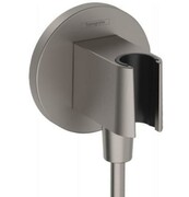 Hansgrohe FixFit S przyłącze węża z uchwytem prysznicowym czarny chrom szczotkowany (26888340) - możliwy odbiór Warszawa Hansgrohe