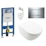 Geberit Villeroy Subway 3.0 Zestaw Stelaż podtynkowy z miską WC wiszącą, deską w/o (4670TS01 + 111.320.00.5 + 1 (IN.000Z340) - możliwy odbiór Warszawa Villeroy & Boch