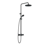 Kludi LOGO DUAL SHOWER SYSTEM z termostatem, 3 S czarny mat (6808239-00) - możliwy odbiór Warszawa Kludi