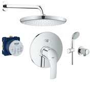 Grohe Eurosmart bateria, Zestaw prysznicowy podtynkowy, deszczownica 25cm (24043002 + 35600000 + 26815000 + 276 (IN.000P820) - możliwy odbiór Warszawa Grohe