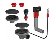 Franke Zestaw odpływowy Color Line z korkiem automatycznym, 2 komory, Czarny mat (112.0658.485) - możliwy odbiór Warszawa Franke