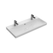Villeroy & Boch Avento Umywalka meblowa do dwóch armatur, z przelewem 100x47 biała (4156A401) - możliwy odbiór Warszawa Villeroy & Boch