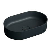 Omnires Ovo Umywalka nablatowa owalna Marble+ 55x36 cm black lava (OVOUNBLV) - możliwy odbiór Warszawa Omnires