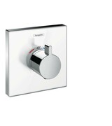 Hansgrohe ShowerSelect Glass bateria termostatyczna HighFlow, montaż podtynkowy, element zewnętrzny, biały/chrom (15734400) - możliwy odbiór Warszawa Hansgrohe