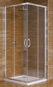 Huppe Ena 2.0 Kabina prysznicowa kwadratowa 80x80 cm, drzwi suwane srebrne (140102069322) - możliwy odbiór Warszawa Huppe