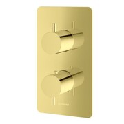 Kolman Axel Gold Termostatyczna podtynkowa bateria wannowo-prysznicowa z dwoma wyjściami złoty (QW432AGD) - możliwy odbiór Warszawa Kohlman