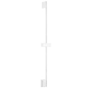 Tres Drążek prysznicowy przesuwny z ujęciem wody w ścianie biały matowy, średnica 14 mm, dł. 760 mm (03493299BM) - możliwy odbiór Warszawa Tres