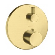 Axor Uno Bateria prysznicowa termostatyczna podtynkowa z zaworem odcinająco-przełączającym mosiądz szczotkowany (38720950) - możliwy odbiór Warszawa Axor