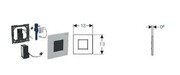 Geberit przycisk elektroniczny zawór spłukujący do pisuaru, zasilanie 230V, Typ 30, biały-chrom bł. (116.027.KJ.1) - możliwy odbiór Warszawa Geberit
