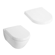 Villeroy & Boch Subway 2.0. zestaw miska WC wisząca 48 cm Weiss Alpin z deską wolnoopadającą (5606R0R1 + (5606R0R1+9M69S101) - możliwy odbiór Warszawa Villeroy & Boch