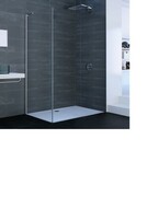 Huppe Xtensa Pure Ścianka boczna do Walk-In drzwi suwanych 1-częściowych ze stałym segmentem 800 srebrny poły (XT0306069322) - możliwy odbiór Warszawa Huppe