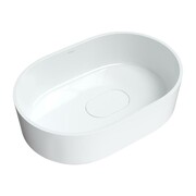 Omnires Cadence Umywalka nablatowa owalna Marble+ 62x42 cm biały połysk (CADENCE620BP) - możliwy odbiór Warszawa Omnires