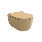 Hushlab Colori d' Italia Miska WC wisząca w zestawie z deską wolnoopadającą 49x36 kaszmir mat (HLBC003.11 Cashmere Matt) - możliwy odbiór Warszawa Hushlab
