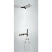 Tres Block System STAL kompletny zestaw prysznicowy podtynkowy termostatyczny 3-drożny deszczownica 280x550 mm (20735302AC) - możliwy odbiór Warszawa Tres