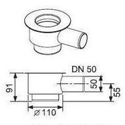 Tece kolano odpływowe z syfonem standardowe 120 mm, 0,80 l/s (650001) - możliwy odbiór Warszawa Tece