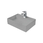 HushLab InLove umywalka wisząca 50S 50x35 kolor popielaty matowy (HLAL050S.41 Ash matt) - możliwy odbiór Warszawa HushLab