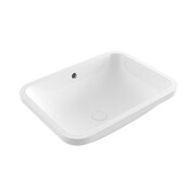 Hushlab Colori d` Italia Umywalka podblatowa z przelewem 54,5x41 biały połysk (HLBC009) - możliwy odbiór Warszawa Hushlab