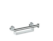 Hansgrohe Drążek Comfort z półką i uchwytem prysznicowym, biały/chrom (26328400) - możliwy odbiór Warszawa Hansgrohe