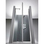 Huppe 1002 Drzwi prysznicowe skrzydłowe 4-kąt 80 tytan Anti-Plaque (982000084322) - możliwy odbiór Warszawa Huppe
