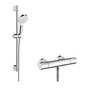 Hansgrohe Zestaw pryszcniowy Crometta Vario Combi 1001 CL 0,65 m, biały/chrom (27812400) - możliwy odbiór Warszawa Hansgrohe