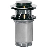 Tres korek umywalkowy z przelewem średnica 37 mm click-clack chrom (13454110) - możliwy odbiór Warszawa Tres