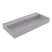 Hushlab Colori d' Italia Umywalka nablatowa z możliwością powieszenia bez otworu na baterię 100x4 (HLBC022.06 Grey Matt B/O) - możliwy odbiór Warszawa Hushlab