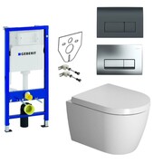 Geberit Duravit ME by Starck Zestaw Stelaż podtynkowy z miską WC wiszącą 48 bezrantową i deską w/o (111.170.00. (IN.000Z115) - możliwy odbiór Warszawa Duravit