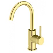 Kohlman Axel Gold 1-otworowa bateria umywalkowa L z obrotową wylewką złoty (QB150AGD) - możliwy odbiór Warszawa Kohlman