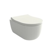 Hushlab Colori d' Italia Miska WC wisząca w zestawie z deską wolnoopadającą 49x36 biały mat (HLBC003.09 White Matt) - możliwy odbiór Warszawa Hushlab