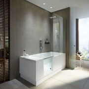 Duravit Wanna SHOWER+BATH WANNA NAROZNA PRAWA Z ZAMONTOWANYMI DRZWIAMI ZE STELAŻEM 170x75 biała (700404000000000) - możliwy odbiór Warszawa Duravit