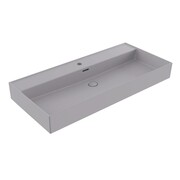Hushlab Colori d' Italia Umywalka nablatowa z możliwością powieszenia z otworem na baterię 100x46 (HLBC022.06 Grey Matt Z/O) - możliwy odbiór Warszawa Hushlab